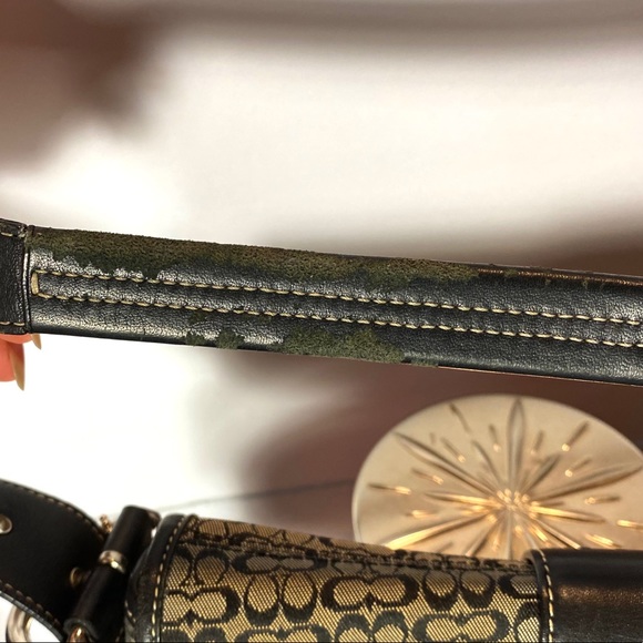 Coach logo’d short shoulder bag/matching wallet - Picture 3 of 7